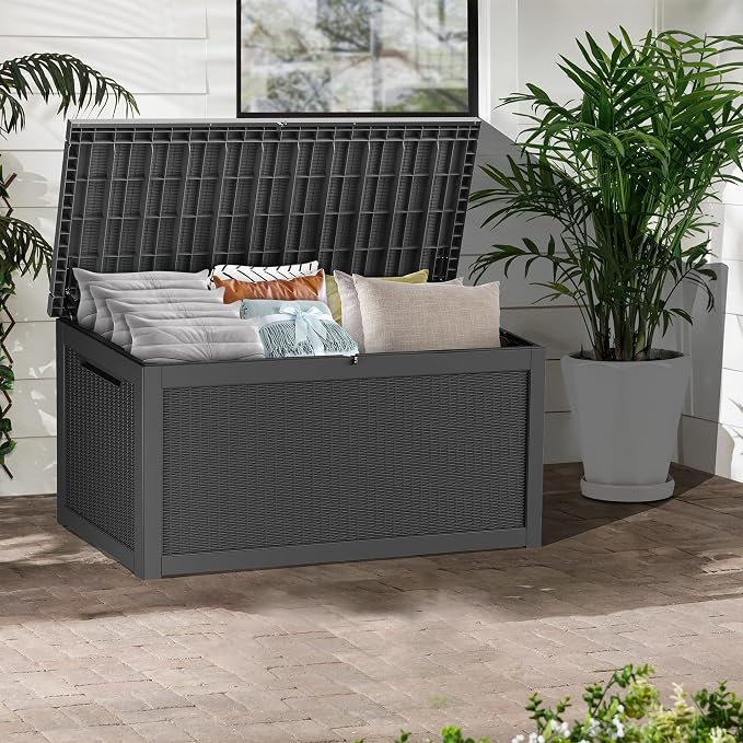 Outdoor Storage Box, 320 Gallon Waterproof Deck Box, Dual Gas-Spring Ultimate - Image 4