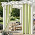 2 Panels Outdoor Stripe Curtains by Sunshelf