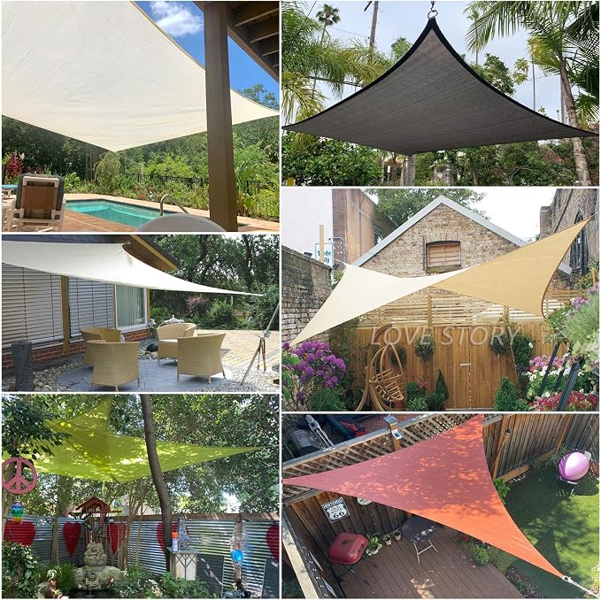 LOVE STORY 20' x 26' Rectangle Sun Shade Sail - Image 7