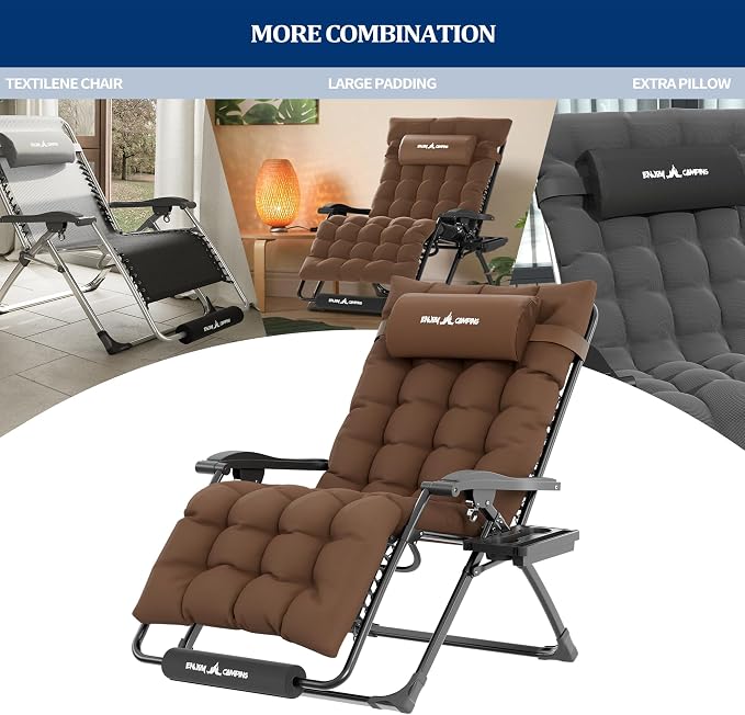 UDPATIO Oversized Zero Gravity Chair Patio Reclining Chairs - Image 4