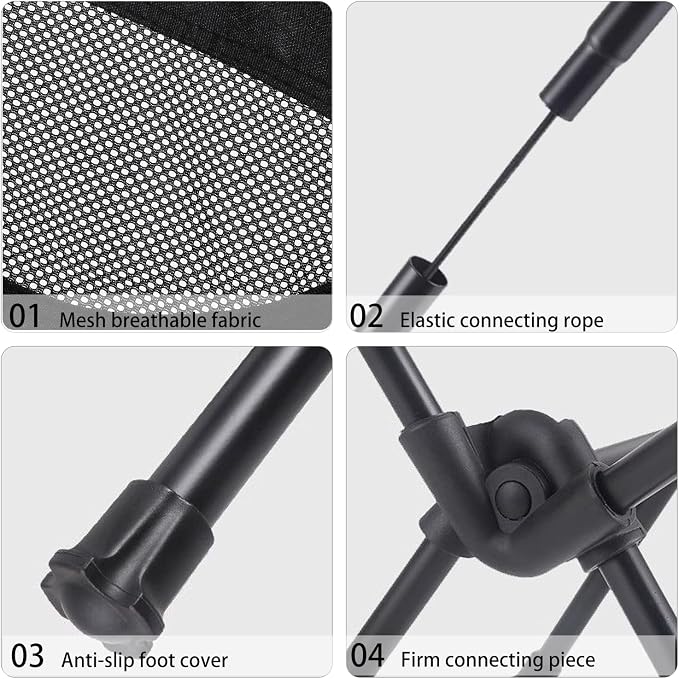 Wind Tour Portable Camping Chair Foldable Outdoor Chair - Image 4