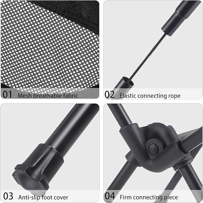 Wind Tour Portable Camping Chair Foldable Outdoor Chair - Image 4