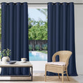 Porch Curtains Outdoor Waterproof W52 x L95 Inch Navy Blue, 1 Panel | Patio by StangH