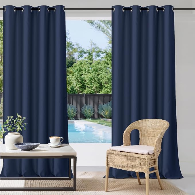 Deck Curtains Outdoor Waterproof Blackout Curtain Panel by StangH