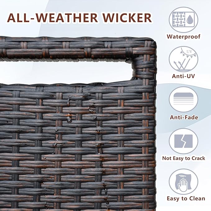 Outdoor Wicker Recliner Chair - Image 6