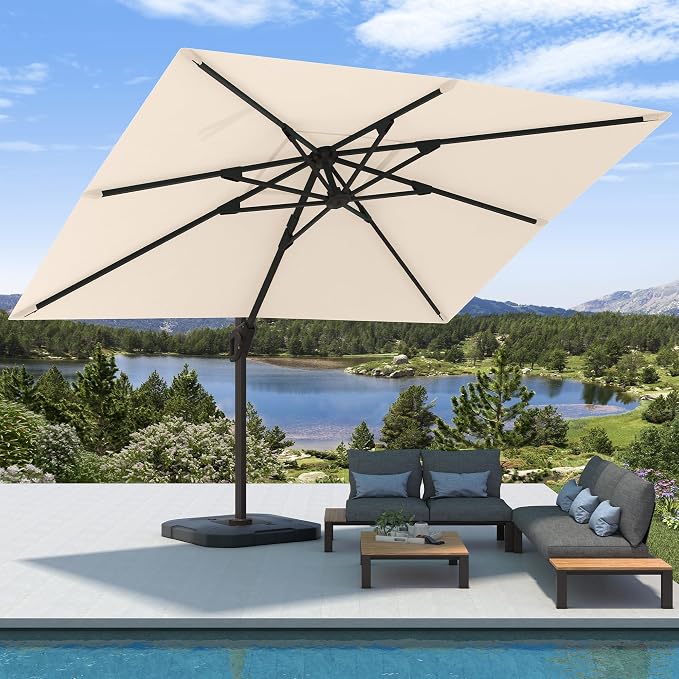 9' X 12' Cantilever Patio Outdoor Umbrella - Image 2