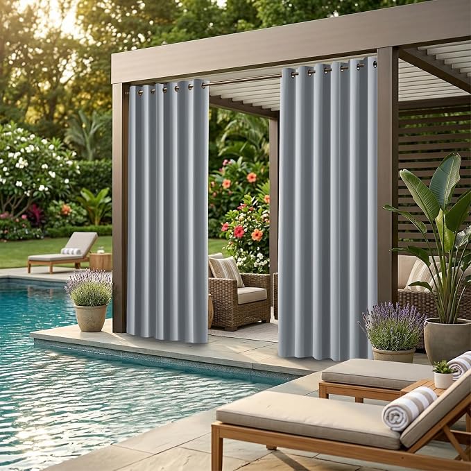Waterproof Outdoor Curtain W84 x L84 - Image 2