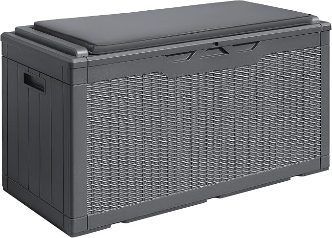 Devoko 100 Gallon Resin Waterproof Outdoor Storage Box by DEVOKO