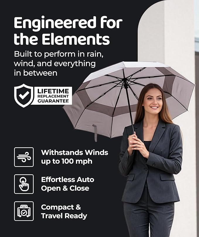 Windproof Travel Umbrella - Image 2