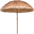 AMMSUN 7.5ft Hula Thatched Tiki Patio Beach Umbrella Hawaiian Style 10 Ribs UPF by AMMSUN