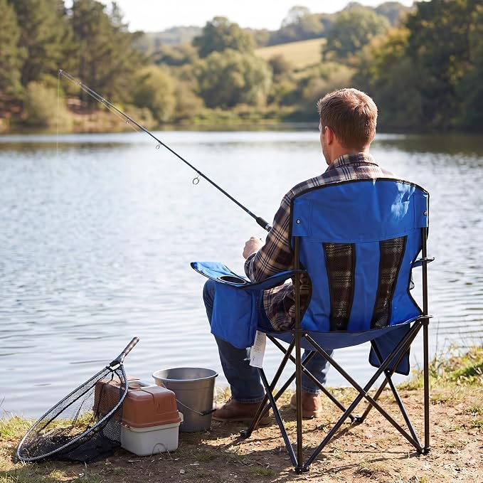 Camping Chairs for Adults 2 Pack, Folding Chair - Image 5