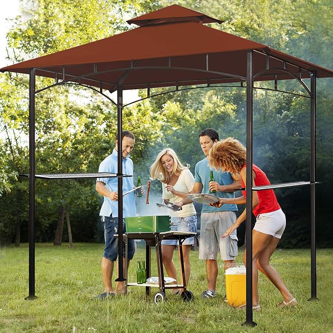 Eurmax USA High Performance Grill Gazebo Canopy Replacement Cover 5x8 BBQ - Image 8