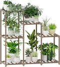 Bamworld Plant Stand Indoor Wood Plant Shelf Outdoor Tiered Plant Rack | by Bamworld
