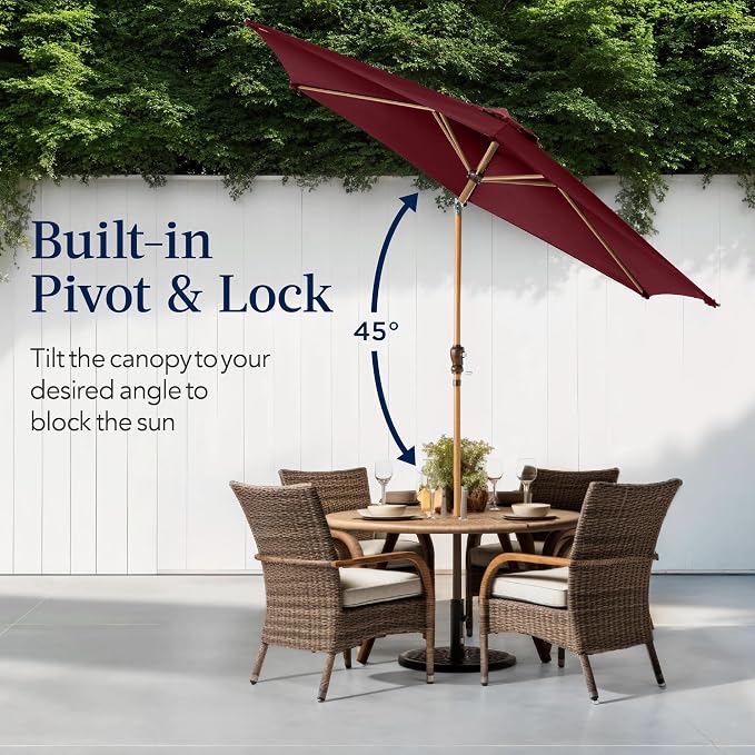 Best Choice Products 10ft Market Umbrella, Outdoor Sun Shade - Image 4