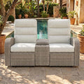 Oversized Wicker Outdoor Recliner Lovseat by LayinSun