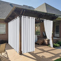 RYB HOME Outdoor Curtains for Patio Deck, Waterproof & Block Sunlight | Thermal by RYBHOME