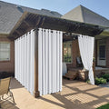 RYB HOME Outdoor Curtains for Patio Deck, Waterproof & Block Sunlight | Thermal by RYBHOME