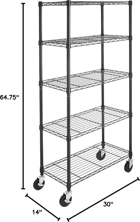 Amazon Basics 5-Shelf Heavy Duty Garage Shelving Storage Rack - Image 3