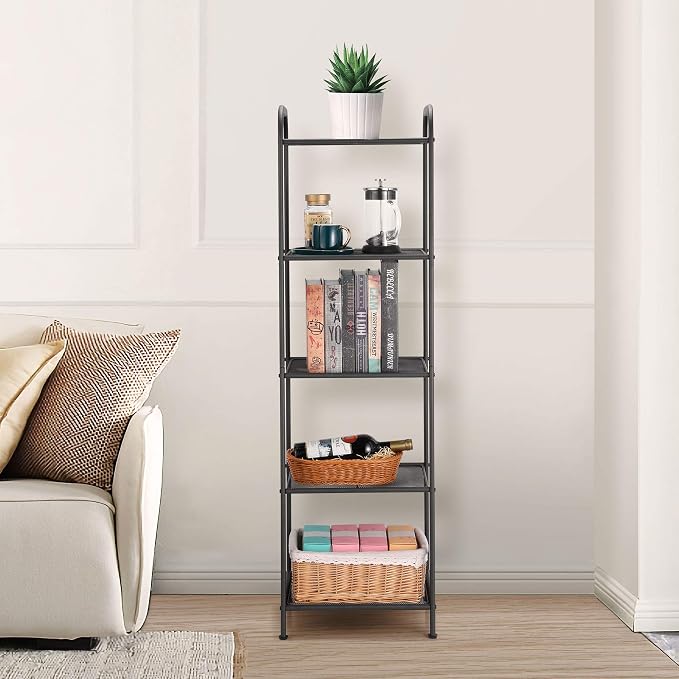 MAX Houser Storage Rack with Shelf, Industrial Style Extendable Plant Stand - Image 2