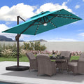 JZAC & QZYD 9x9 FT Cantilever Offset Patio Umbrella by JZACQZYDpatioumbrella