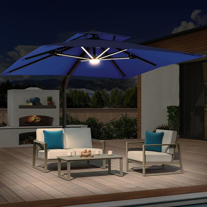 10x10 FT Outdoor Cantilever Patio Umbrella - Image 3