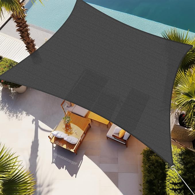 Shade&Beyond 12'x30' Sun Shade Sail Canopy Rectangle, UV Block Breathable by ShadeBeyond