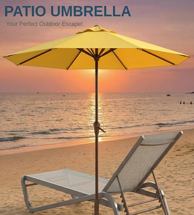 10FT Patio Umbrella, Outdoor Umbrella - Image 9