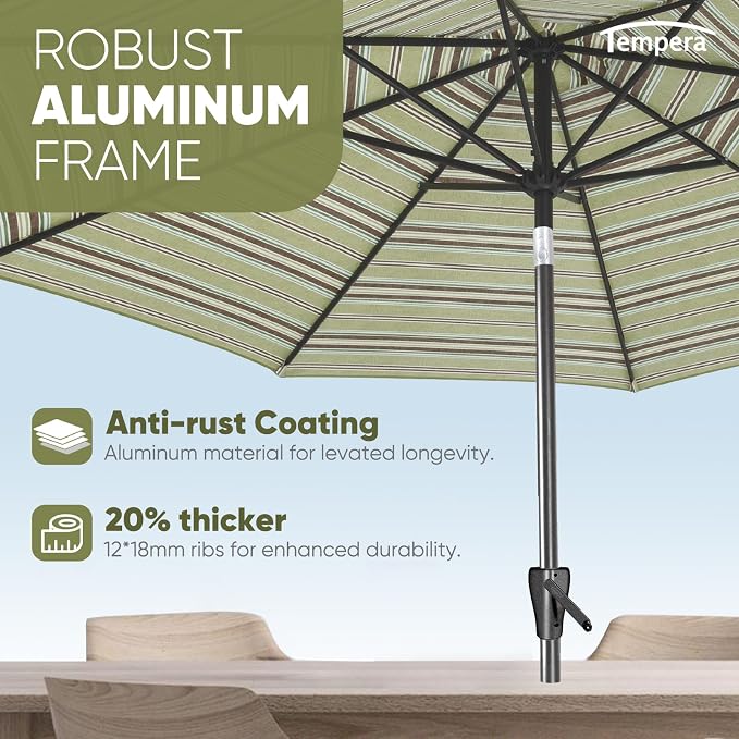 Tempera Patio Market Outdoor Table Umbrella - Image 4