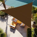 Shade&Beyond Triangle Sun Shade Sail 10'X10'X14' Permeable Canopy Mocha by ShadeBeyond