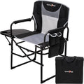 SUNNYFEEL Camping Directors Chair, Heavy Duty, Oversized Portable Folding Chair by SunnyFeelCamping