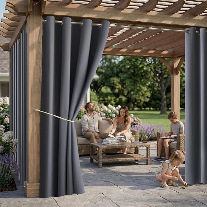 DIVA EN CAMINO DEC Outdoor Patio Curtain Waterproof Darkening Thermal Insulated - Image 2