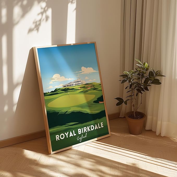 Golf Course Premium Giclee Fine Art Prints - Augusta, Pebble Beach, Pinehurst, Golf Course Posters, Golf Wall Art, Aesthetic Poster for Home Office Decor, Ready to Frame