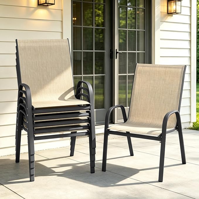 Patio Chairs Set of 6 by PIZZELLO
