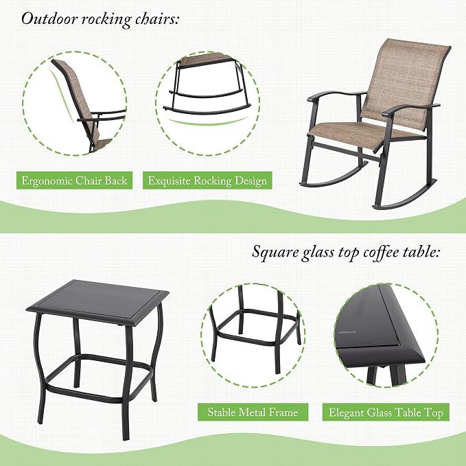 Shintenchi Rocking Chair Outdoor - Image 3