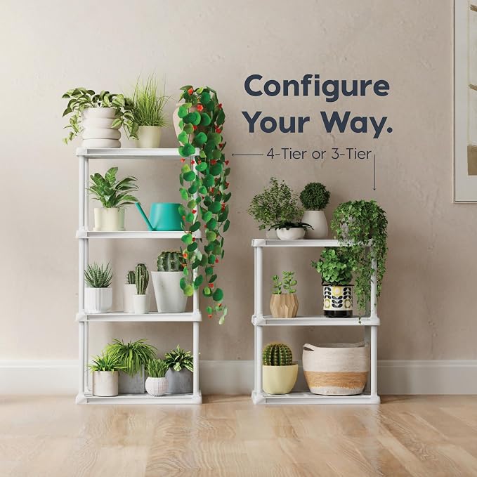 IRIS USA Plastic Storage Shelves |Made in USA| 33"H x 24"W x 12"D - Image 5