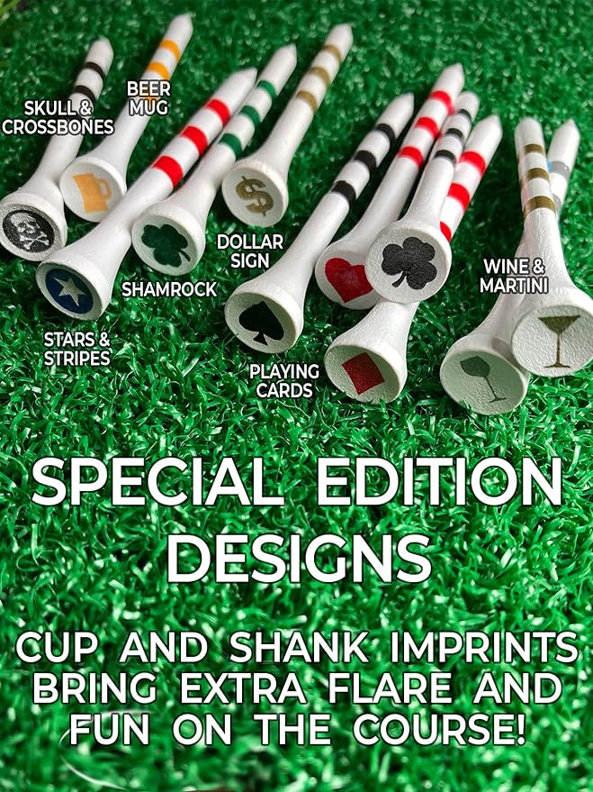 PrideSports 2-3/4" Beer Mug Tees, White,PS23445B