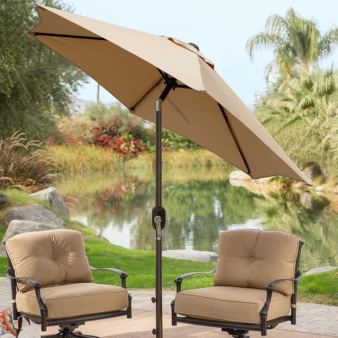 7.5 ft Patio Umbrella, Yard Umbrella, Outdoor Market Umbrella - Image 7