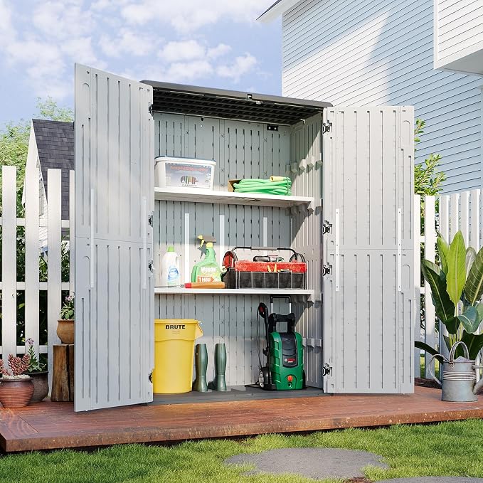 Aoxun 64 Cu.Ft Resin Outdoor Storage Shed by Aoxun