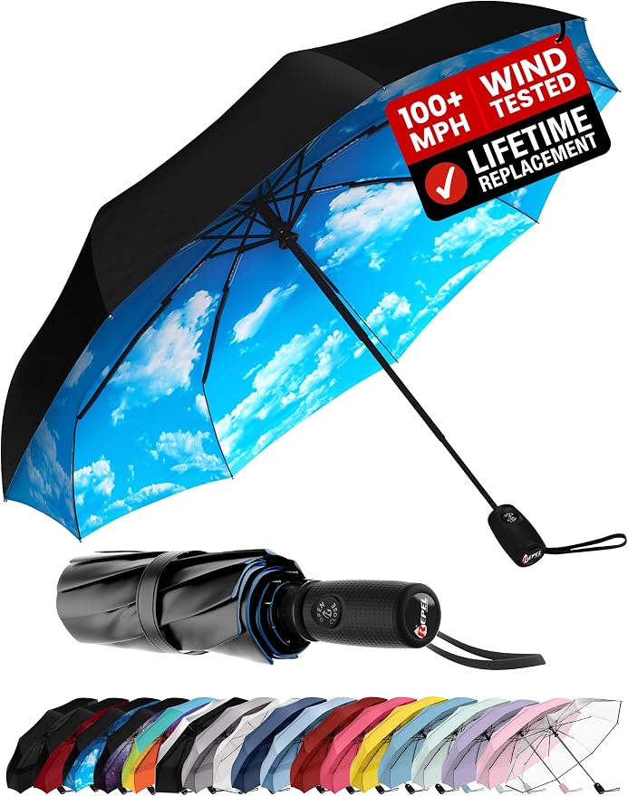 Windproof Travel Umbrella by RepelUmbrella