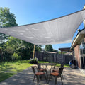 Sun Shade Sail 7' x 13' Silver Grey Rectangle Outdoor Canopy Cover | Outdoor by SUNLAX
