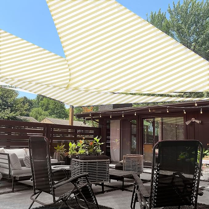 LOVE STORY 16' x 16' x 22' Triangle Sun Shade Sail by LOVESTORY