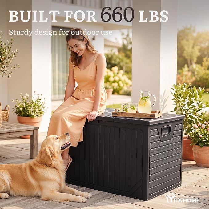 YITAHOME 230 Gallon Extra Large Outdoor Storage Box | Waterproof Double-Wall - Image 7