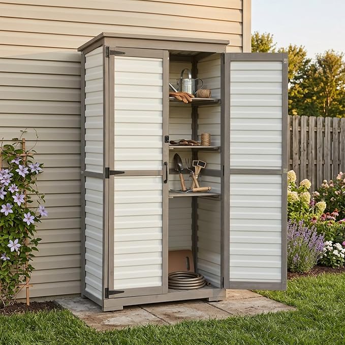 Tall Outdoor Storage Cabinet - Image 2