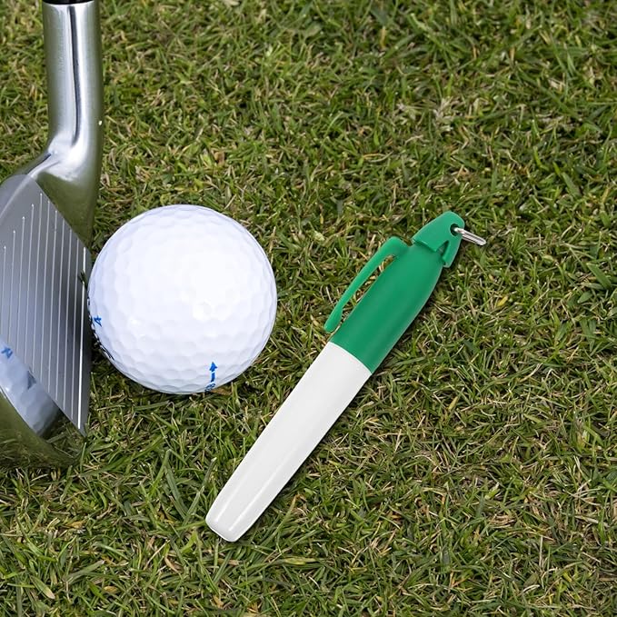 4pcs Golf Ball Line Marker Pen Drawing Tool for Precise Golf Ball Alignment and Marking User-Friendly Versatile and Construction Use Green