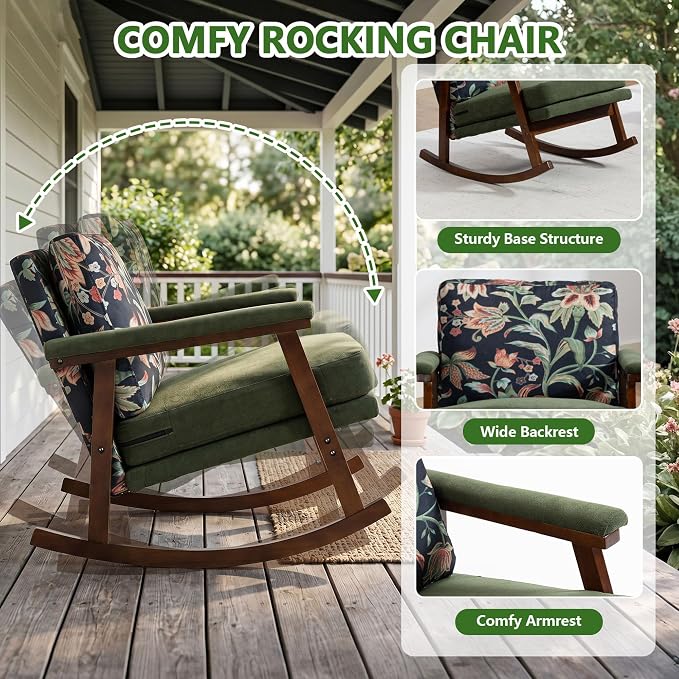 Outdoor Patio Rocking Chairs - Image 3