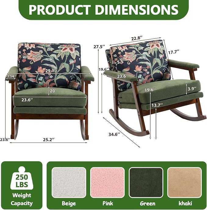 Outdoor Patio Rocking Chairs - Image 2