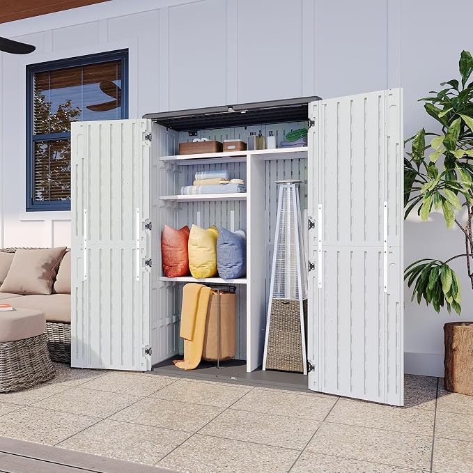 Aoxun 64 Cu.Ft Resin Storage Shed - Image 5