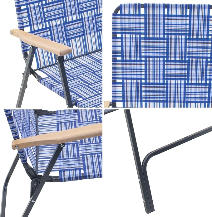 Garden Elements Folding Patio & Lawn Chairs – Steel Frame - Image 5