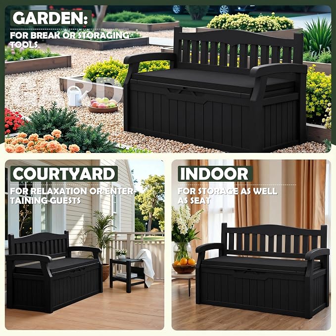 Flamaker 80 Gallon Storage Bench - Image 5