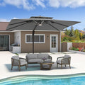 10x13 FT Outdoor Cantilever Patio Umbrella by Unknown